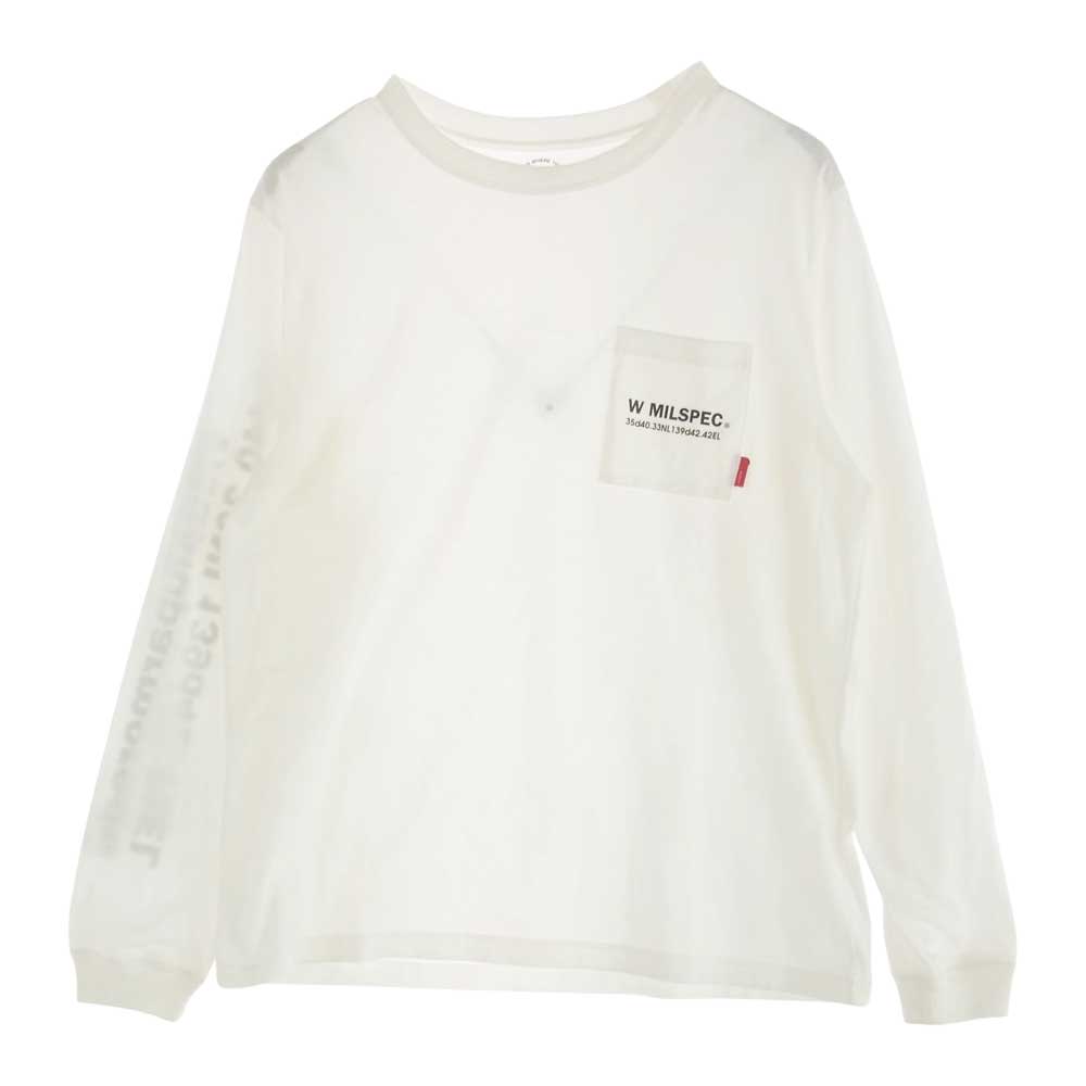 WTAPS ダブルタップス MILSPECC 長袖 Tシャツ ホワイト系 1【中古】