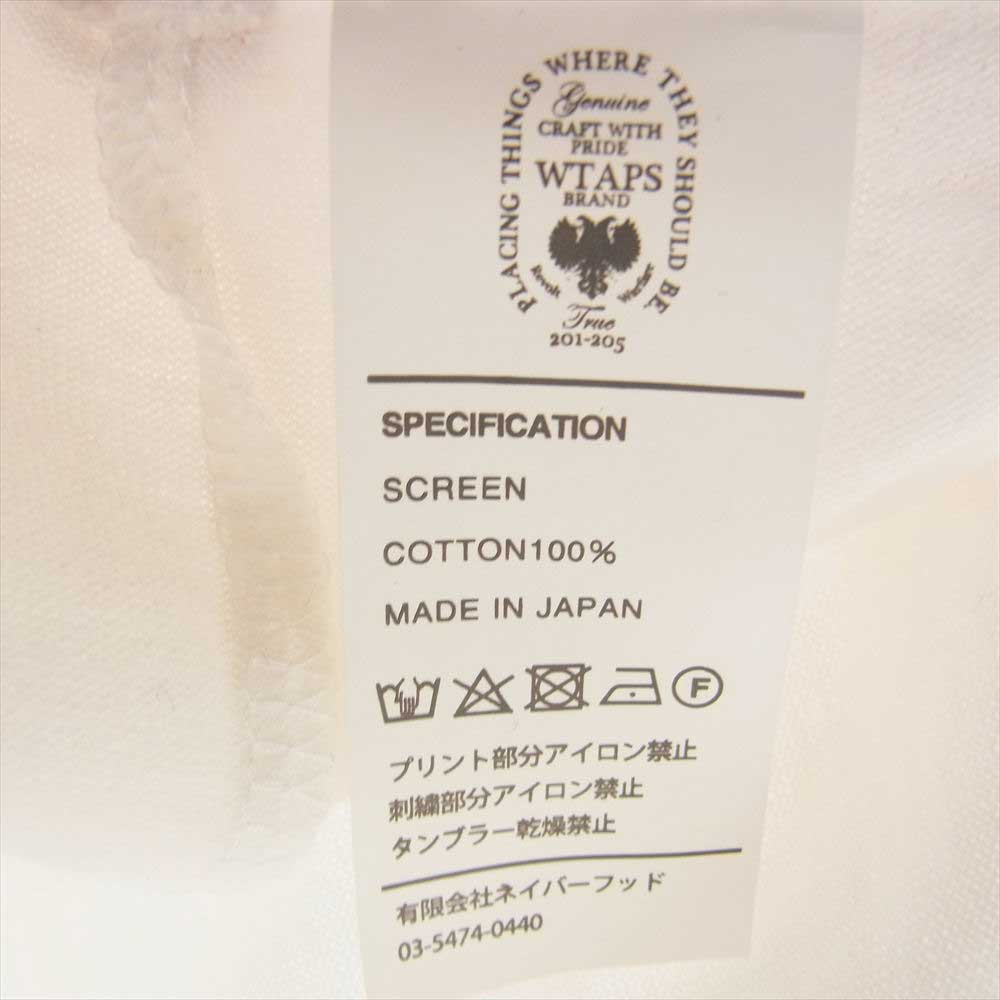 WTAPS ダブルタップス MILSPECC 長袖 Tシャツ ホワイト系 1【中古】