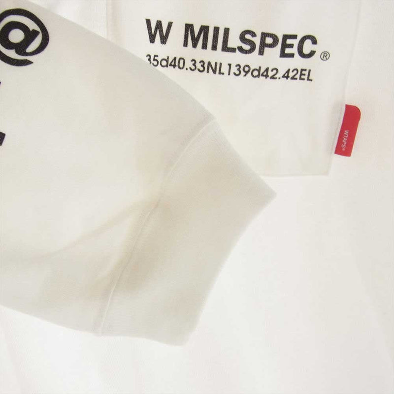 WTAPS ダブルタップス MILSPECC 長袖 Tシャツ ホワイト系 1【中古】