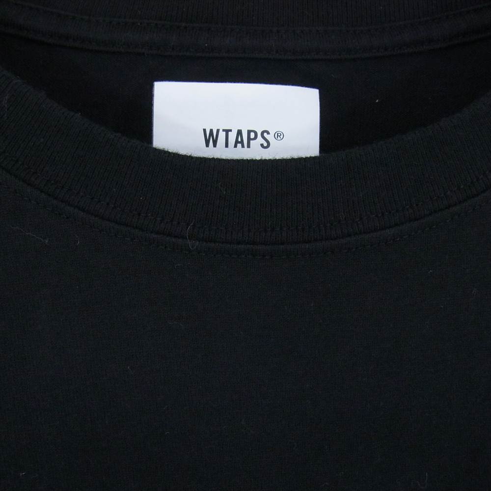 WTAPS ダブルタップス SYSTEM 01 SCREEN L/S TEE 長袖 Tシャツ ブラック系 X02【中古】