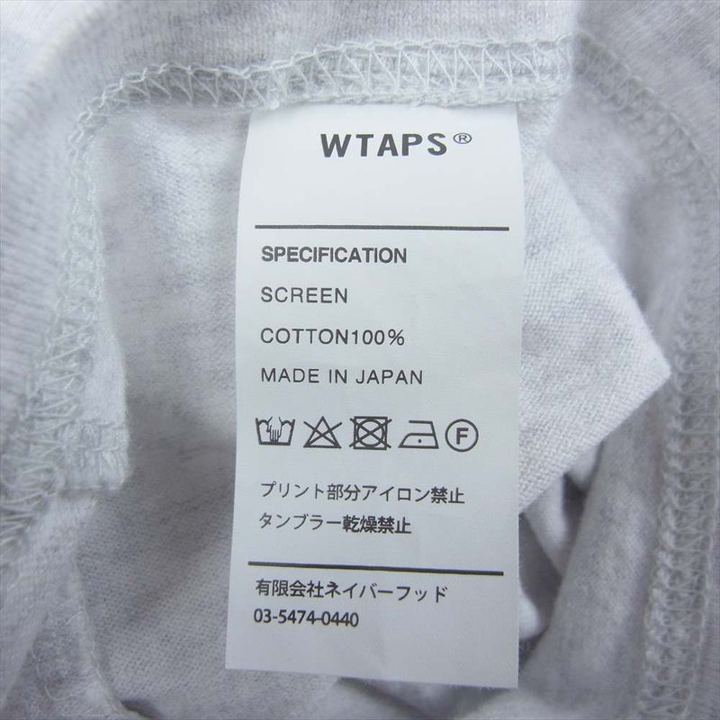 WTAPS ダブルタップス 18ss LIMITS GENUINE LS TEE 長袖 Tシャツ グレー グレー系 X02【中古】