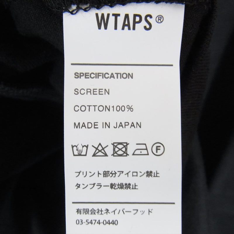 WTAPS ダブルタップス 18ss LIMITS GENUINE LS TEE 長袖 Tシャツ ブラック系 02【中古】