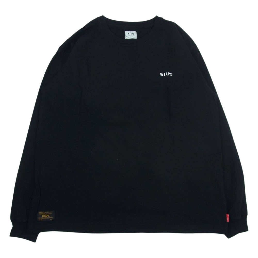 WTAPS ダブルタップス 17SS 171ATDT-CSM06 DESIGN LS/GPS.TEE.COTTON.LOOPWHEEL 長袖 Tシャツ ブラック系 medium【中古】