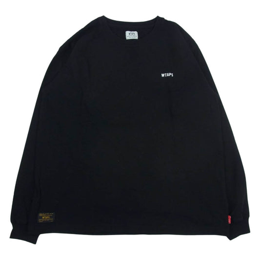 WTAPS ダブルタップス 17SS 171ATDT-CSM06 DESIGN LS/GPS.TEE.COTTON.LOOPWHEEL 長袖 Tシャツ ブラック系 medium【中古】