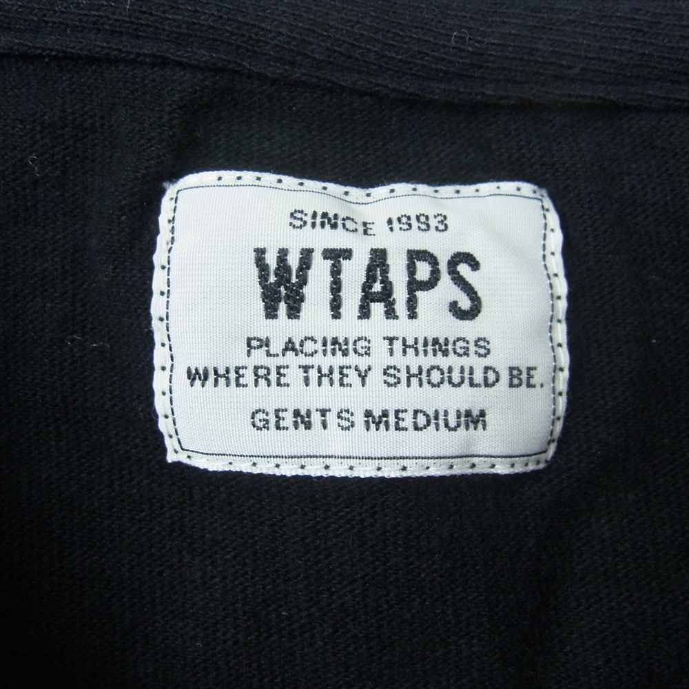 WTAPS ダブルタップス 17SS 171ATDT-CSM06 DESIGN LS/GPS.TEE.COTTON.LOOPWHEEL 長袖 Tシャツ ブラック系 medium【中古】