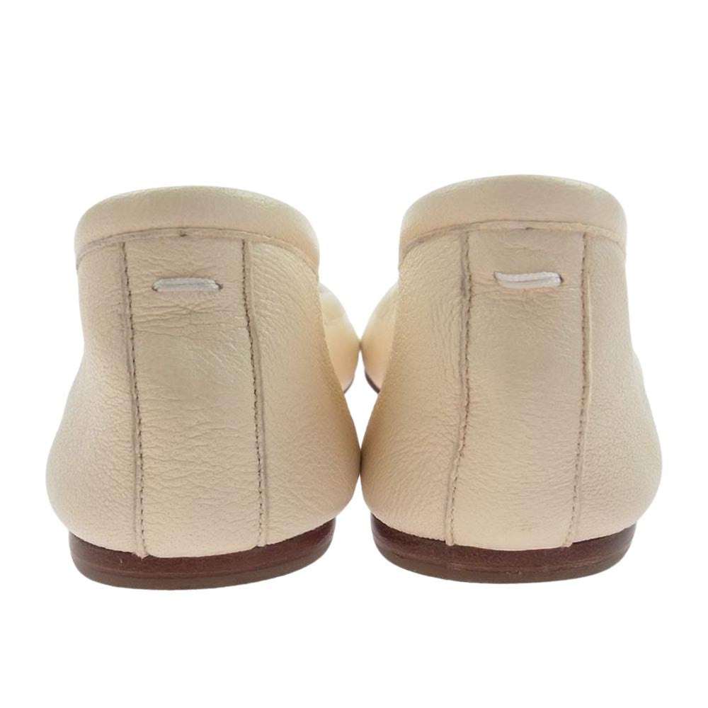 MAISON MARGIELA メゾンマルジェラ 21SS S58WZ0042 足袋 タビ フラット パンプス シューズ オフホワイト系 35【中古】