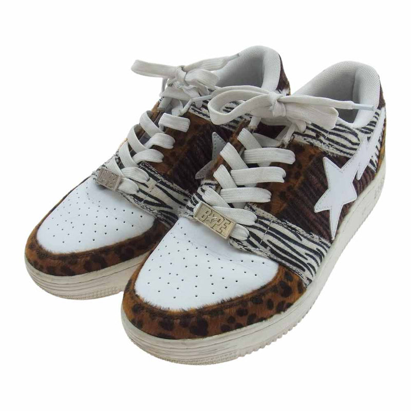 A BATHING APE アベイシングエイプ BAPE SK8 STA ANIMAL MIX ベイプ エイプ アニマル ミックス スニーカー マルチカラー系 26cm【中古】