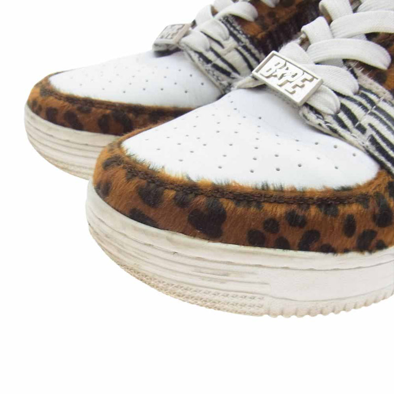 A BATHING APE アベイシングエイプ BAPE SK8 STA ANIMAL MIX ベイプ エイプ アニマル ミックス スニーカー マルチカラー系 26cm【中古】