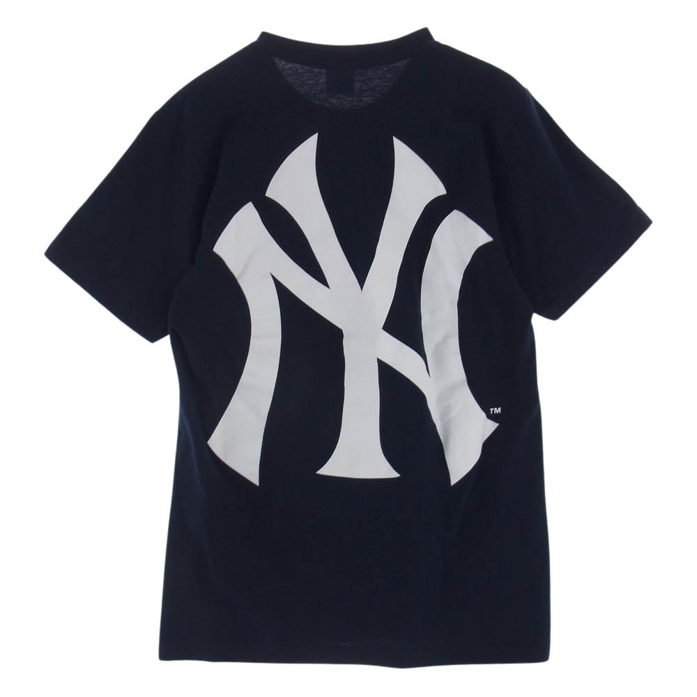 Supreme シュプリーム 15SS New York Yankees Box Logo Tee ニューヨークヤンキース ボックスロゴ プリント 半袖 Tシャツ ネイビー ネイビー系【中古】