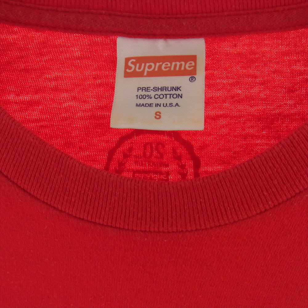 Supreme シュプリーム 14SS 20th Anniversary Box Logo Tee ボックスロゴ プリント 半袖 Tシャツ レッド レッド系 S【中古】