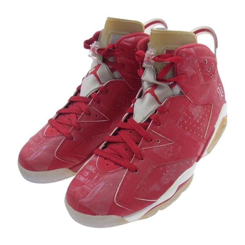 NIKE ナイキ 717302-600 2014年 Air Jordan 6 RETRO SLAM DUNK ジョーダン6 レッド系 28【極上美品】【中古】