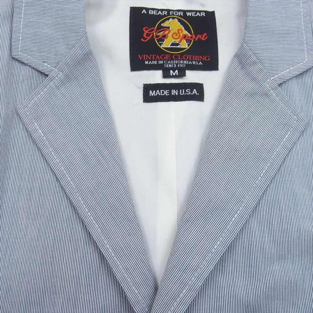 GBスポーツビンテージクロッシング USA製 GOLDEN BEAR ゴールデンベア ブレザー ジャケット ネイビー系 M【中古】