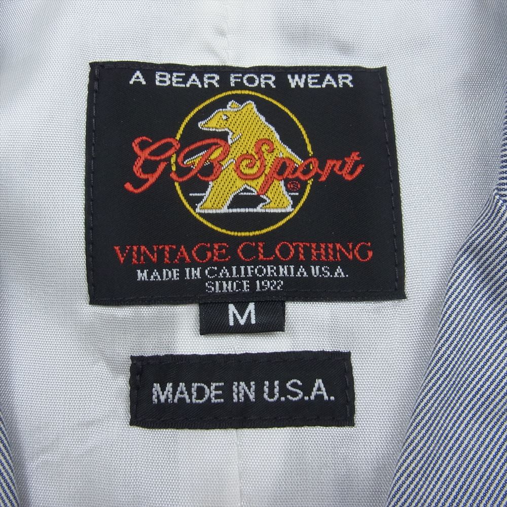 GBスポーツビンテージクロッシング USA製 GOLDEN BEAR ゴールデンベア ブレザー ジャケット ネイビー系 M【中古】