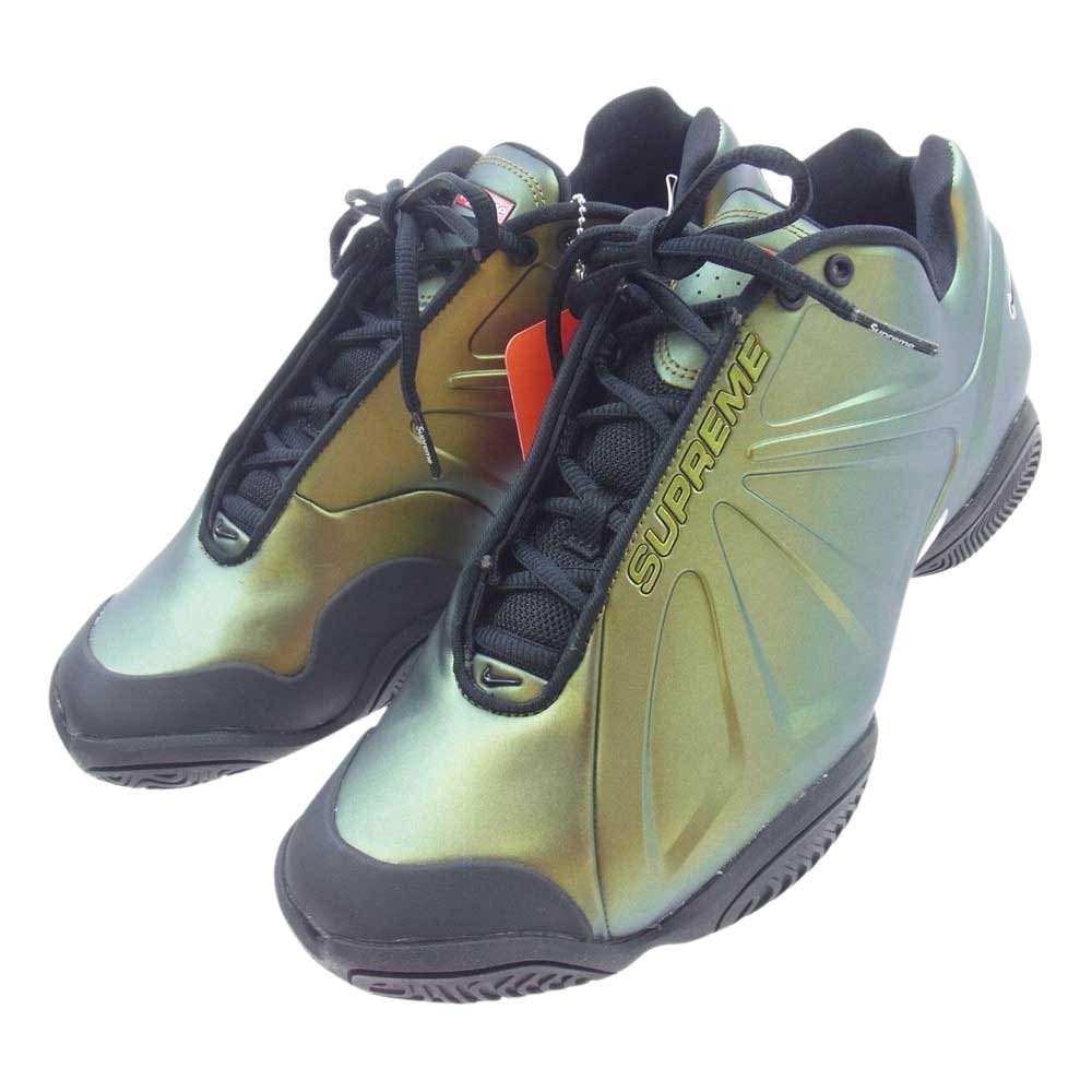 Supreme シュプリーム 23AW FB8934-700 × Nike ナイキ Air Zoom Courtposite Metallic Gold エアズーム コートポジット メタリックゴールド スニーカー メタリックゴールド  27.5cm【新古品】【未使用】【中古】