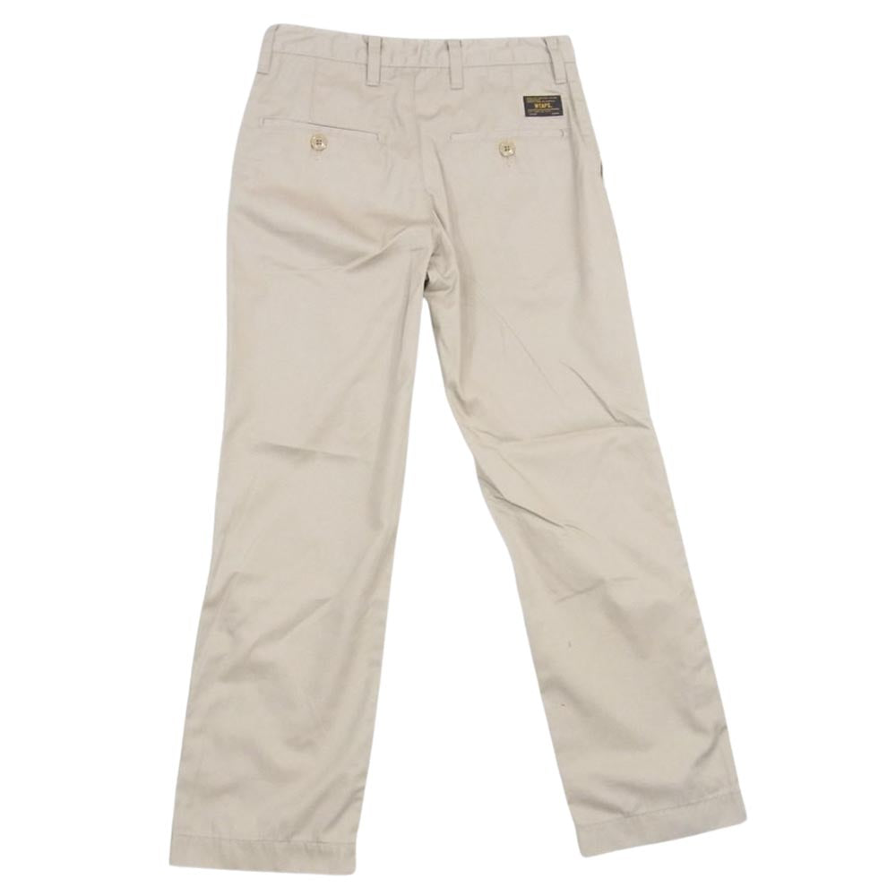 WTAPS ダブルタップス 16AW 162GWDT-PTM02 KHAKI TROUSERS カーキ トラウザーズ チノ ワーク パンツ ベージュ系 S【中古】
