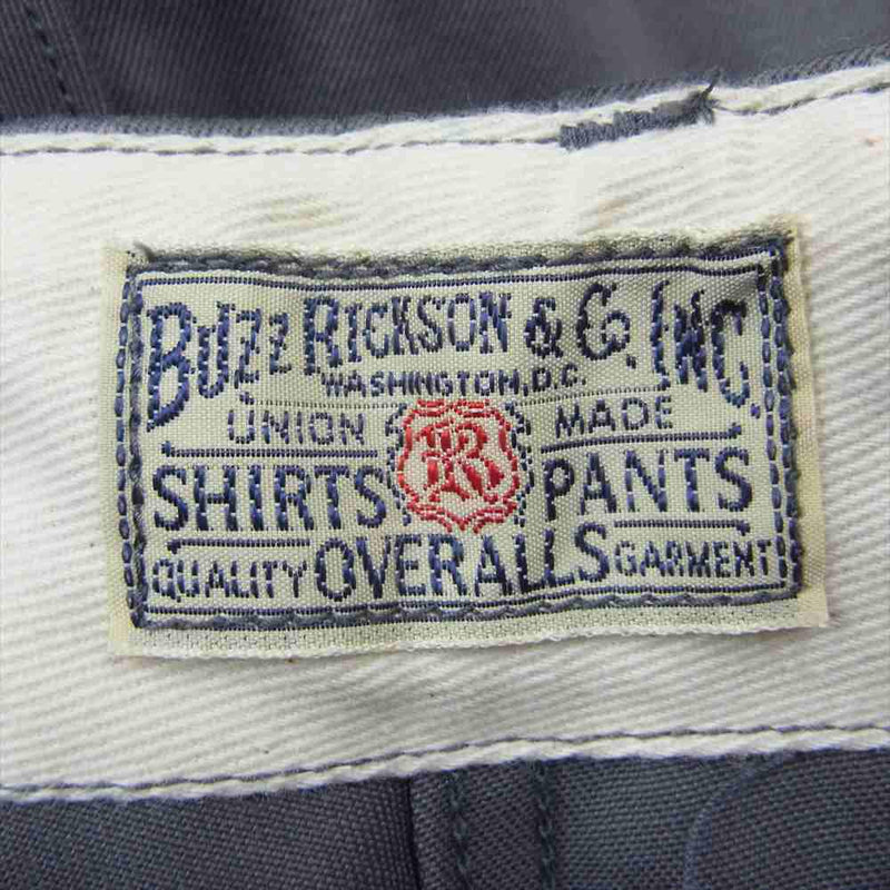 Buzz Rickson's バズリクソンズ BR40025JK ORIGINAL SPEC CHINOS オリジナル スペック チノ パンツ グレー系 28【中古】