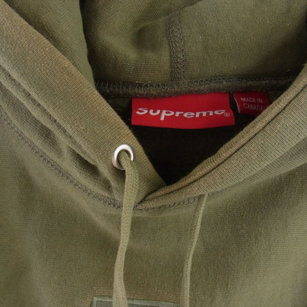 Supreme シュプリーム 20AW Cross Box Logo Hooded Sweatshirt クロス ボックス ロゴ フード パーカー  カーキ系 M【中古】