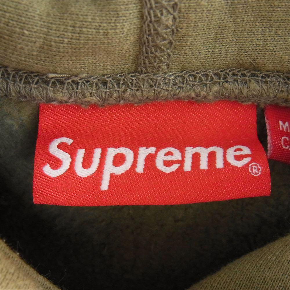 Supreme シュプリーム 20AW Cross Box Logo Hooded Sweatshirt クロス ボックス ロゴ フード パーカー  カーキ系 M【中古】
