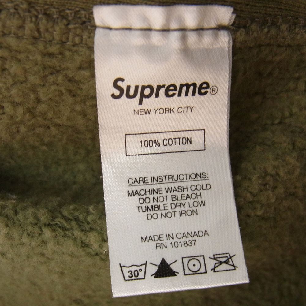 Supreme シュプリーム 20AW Cross Box Logo Hooded Sweatshirt クロス ボックス ロゴ フード パーカー  カーキ系 M【中古】