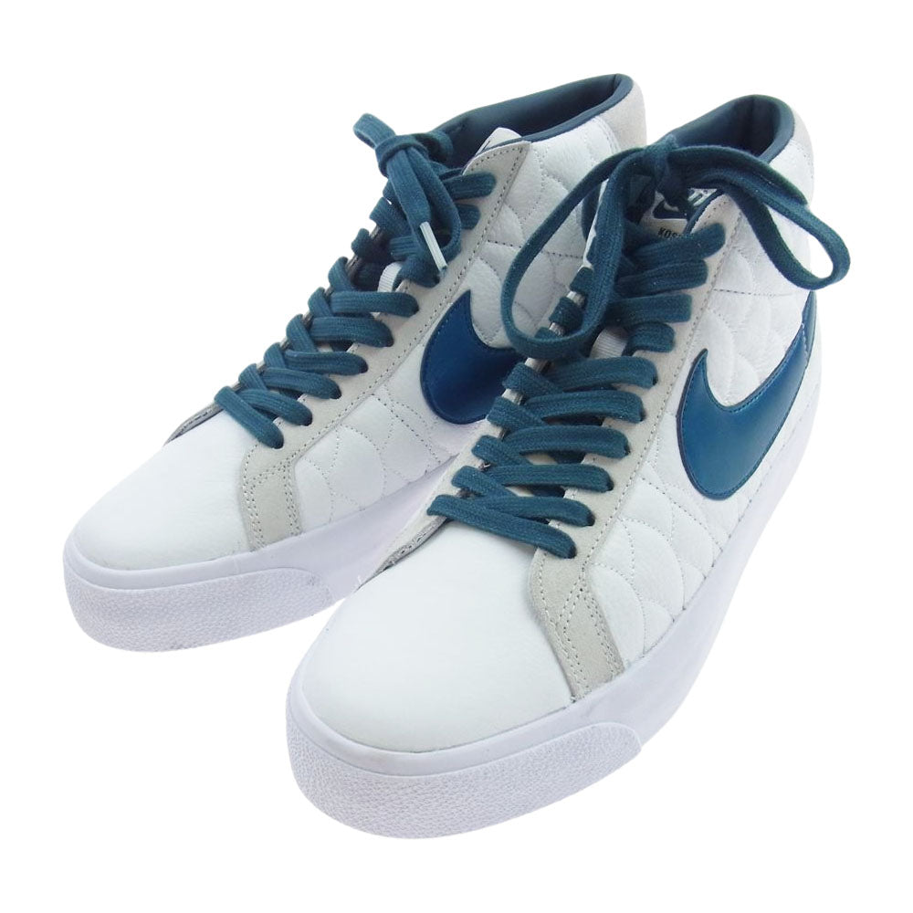NIKE ナイキ DO9399-100 SB Blazer Mid EK Summit White Night Shade-White ブレーザー ミッド EK スニーカー ホワイト系 ブルー系 26cm【新古品】【未使用】【中古】