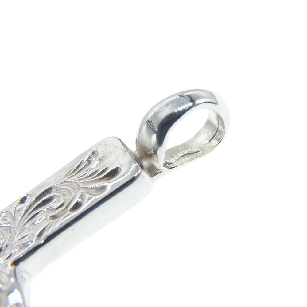 TARO WASHIMI ワシミタロウ 鷲見太郎 arabesque mini cross アラベスク ミニ クロス ペンダントトップ シルバー系【美品】【中古】