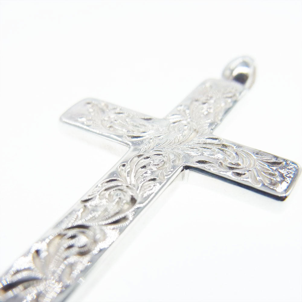 TARO WASHIMI ワシミタロウ 鷲見太郎 arabesque mini cross アラベスク ミニ クロス ペンダントトップ シルバー系【美品】【中古】