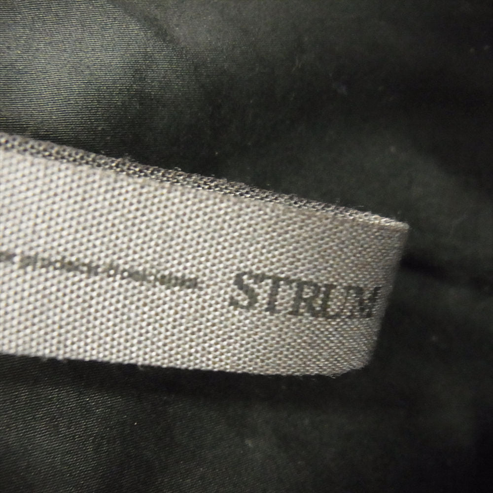 STRUM ストラム STL-057-01 Burning dyed 地生カウタンニン 革染め 製品墨染め RAVEN レザー ダブル ライダース ジャケット ブルー系 S【中古】