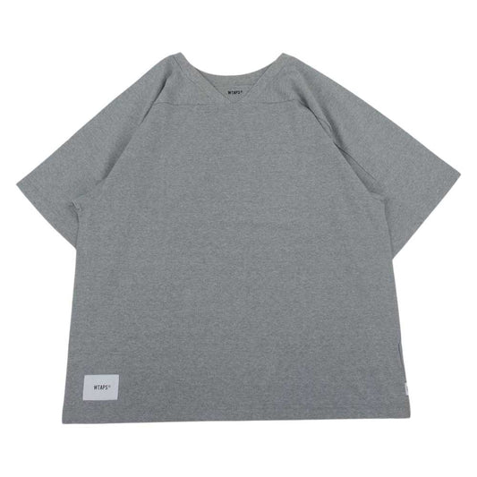 WTAPS ダブルタップス 21SS 211ATDT-CSM31 QB SS COTTON フットボール Tシャツ グレー系 03【極上美品】【中古】