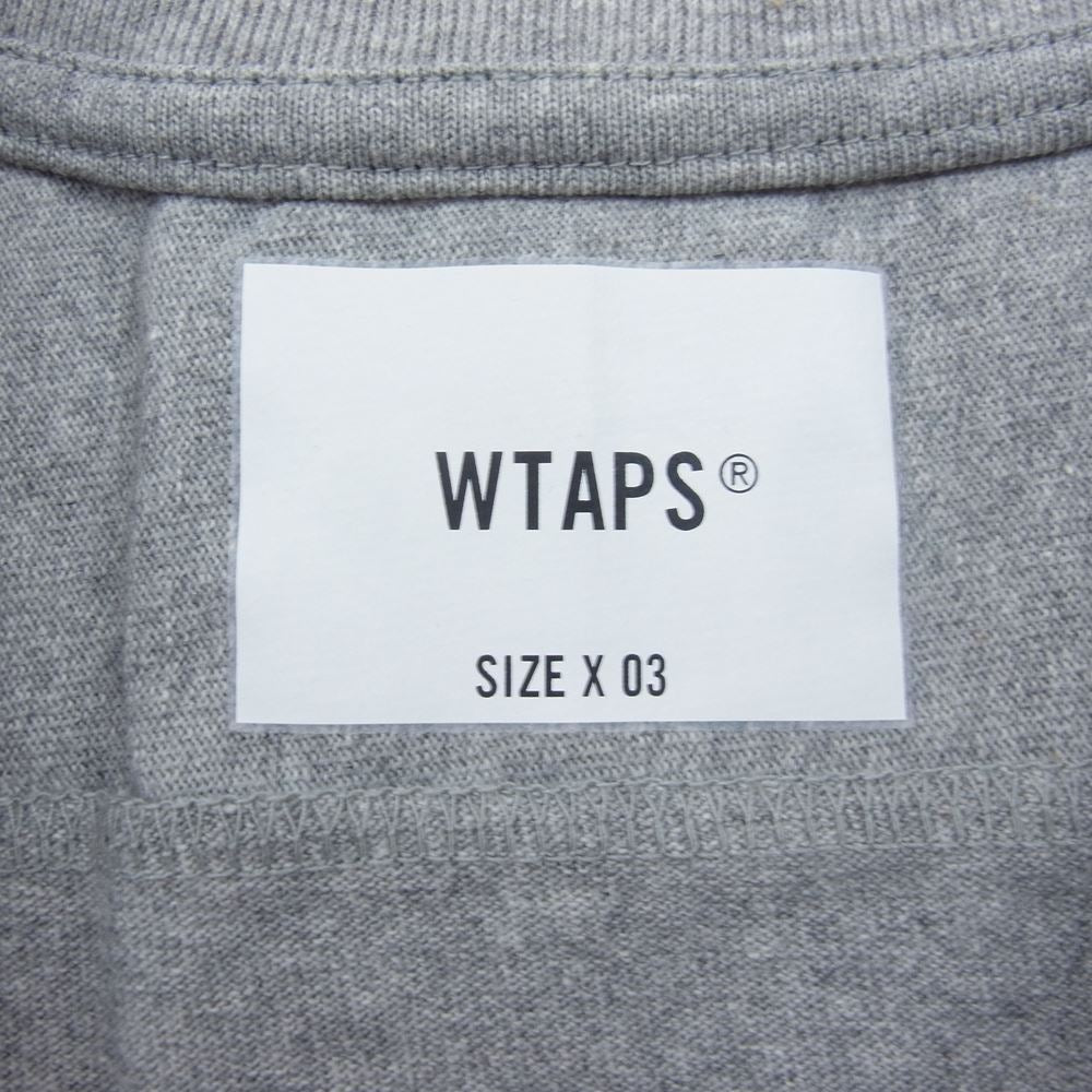 WTAPS ダブルタップス 21SS 211ATDT-CSM31 QB SS COTTON フットボール Tシャツ グレー系 03【極上美品】【中古】