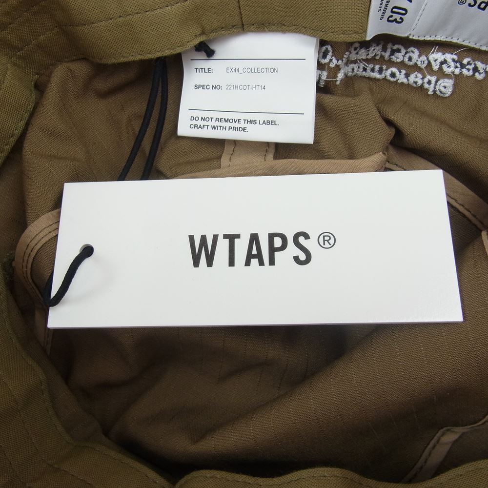 WTAPS ダブルタップス 22SS 221HCDT-HT14 JUNGLE HAT COTTON RIPSTOP コットン リップストップ ジャングル ハット ベージュ系 03【新古品】【未使用】【中古】