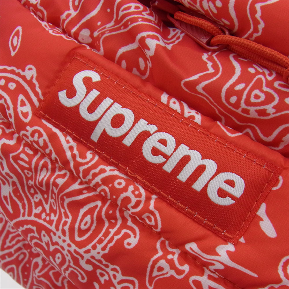 Supreme シュプリーム 22AW Puffer Backpack パファー バックパック  レッド系【極上美品】【中古】