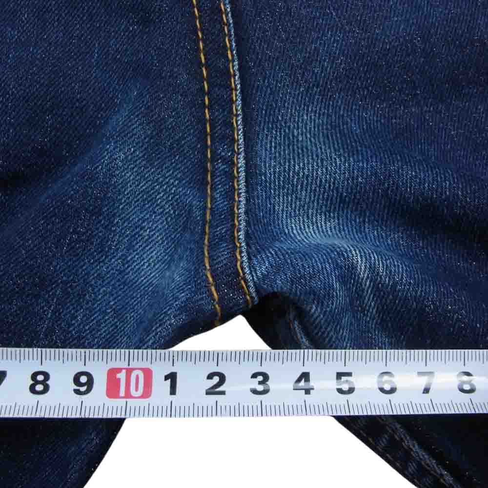 JUNYA WATANABE COMME des GARCONS ジュンヤワタナベコムデギャルソン AD206 JR-P094 Back Gold Jeans シンチバック ゴールド ストレート デニム パンツ インディゴブルー系 S【中古】