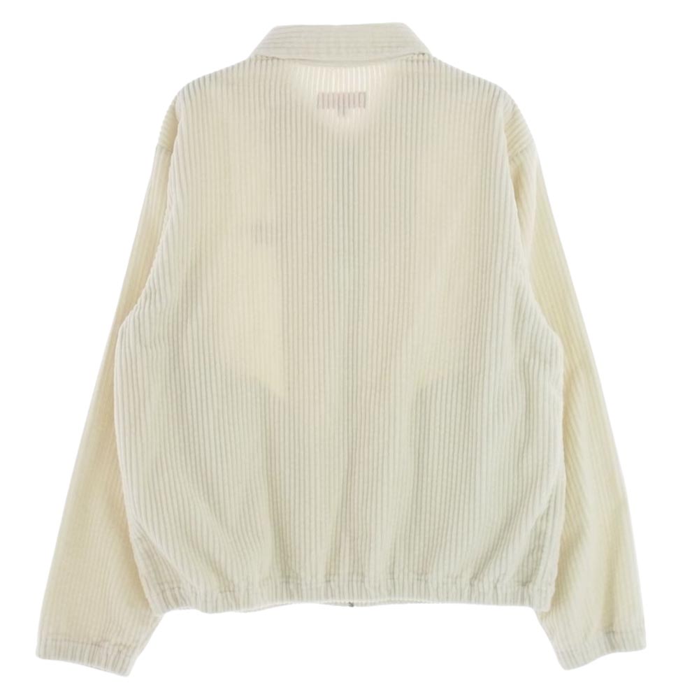Supreme シュプリーム 20SS Wide Wale Corduroy Harrington Jacket ワイド ウェイル コーデュロイ ハリントン ジャケット オフホワイト系 S【中古】