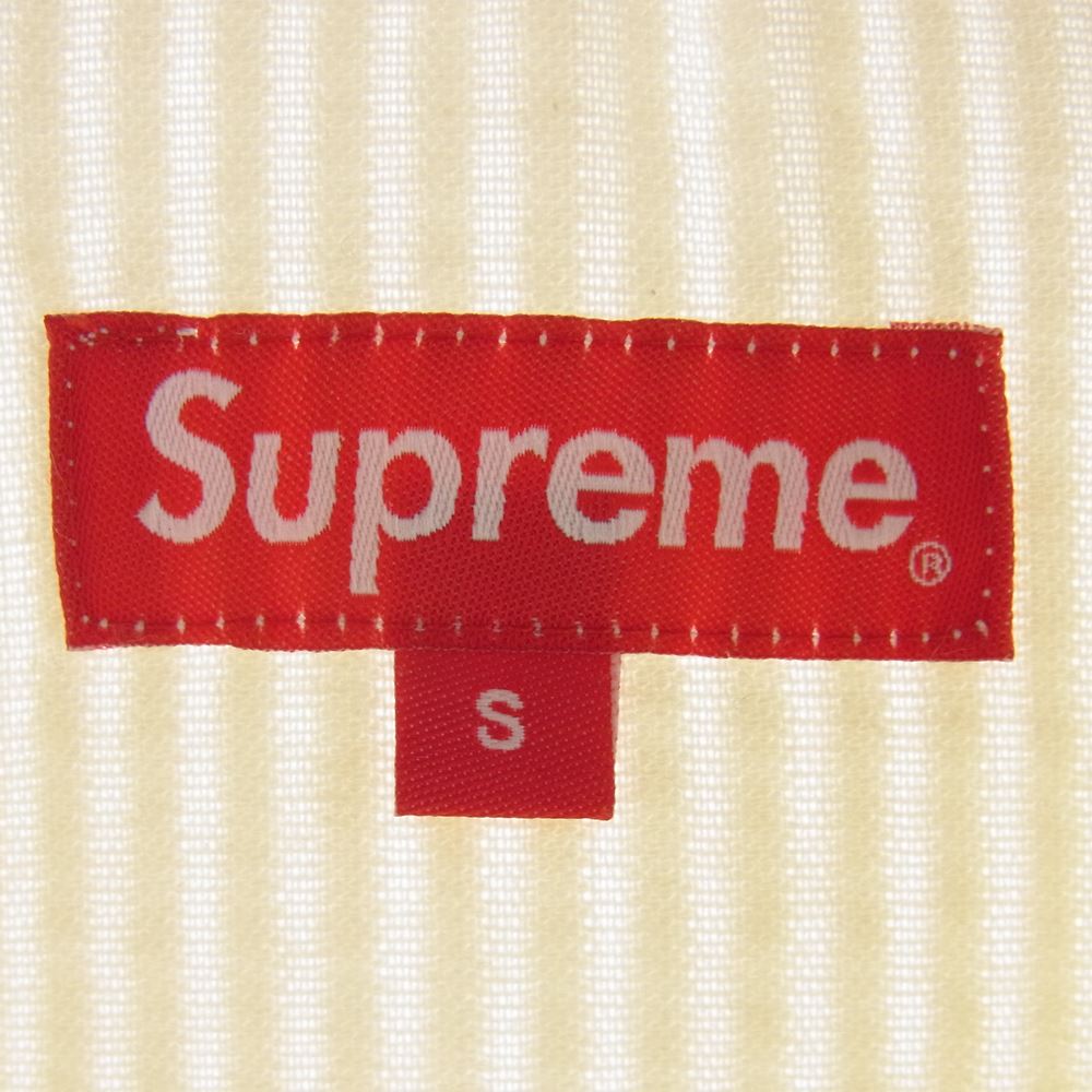 Supreme シュプリーム 20SS Wide Wale Corduroy Harrington Jacket ワイド ウェイル コーデュロイ ハリントン ジャケット オフホワイト系 S【中古】