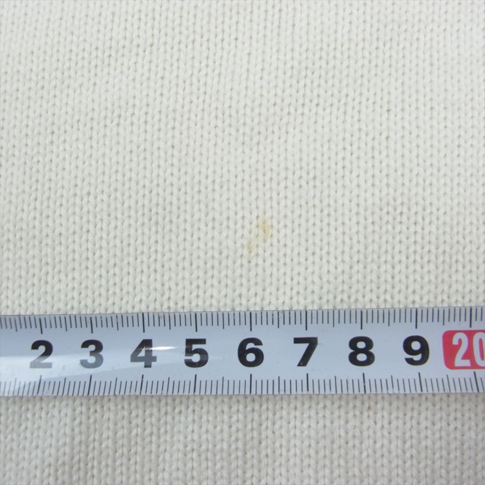 MAISON MARGIELA メゾンマルジェラ 19AW S62CT0051 MM6 エムエムシックス ウール混 テクスチャード タートルネック ドレス ニット ワンピース ホワイト系 S【中古】