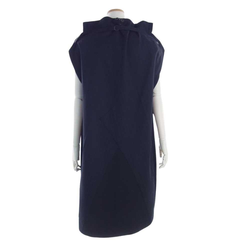 MAISON MARGIELA メゾンマルジェラ 19AW S29CT0890 ボトムスリメイク スタッズ ノースリーブ ワンピース ネイビー系 38【中古】