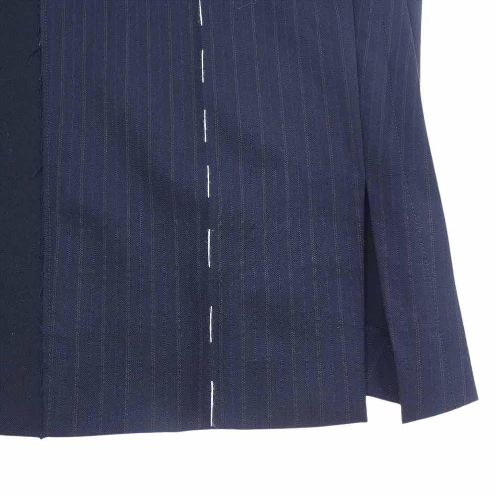 MAISON MARGIELA メゾンマルジェラ 19AW S29CT0890 ボトムスリメイク スタッズ ノースリーブ ワンピース ネイビー系 38【中古】