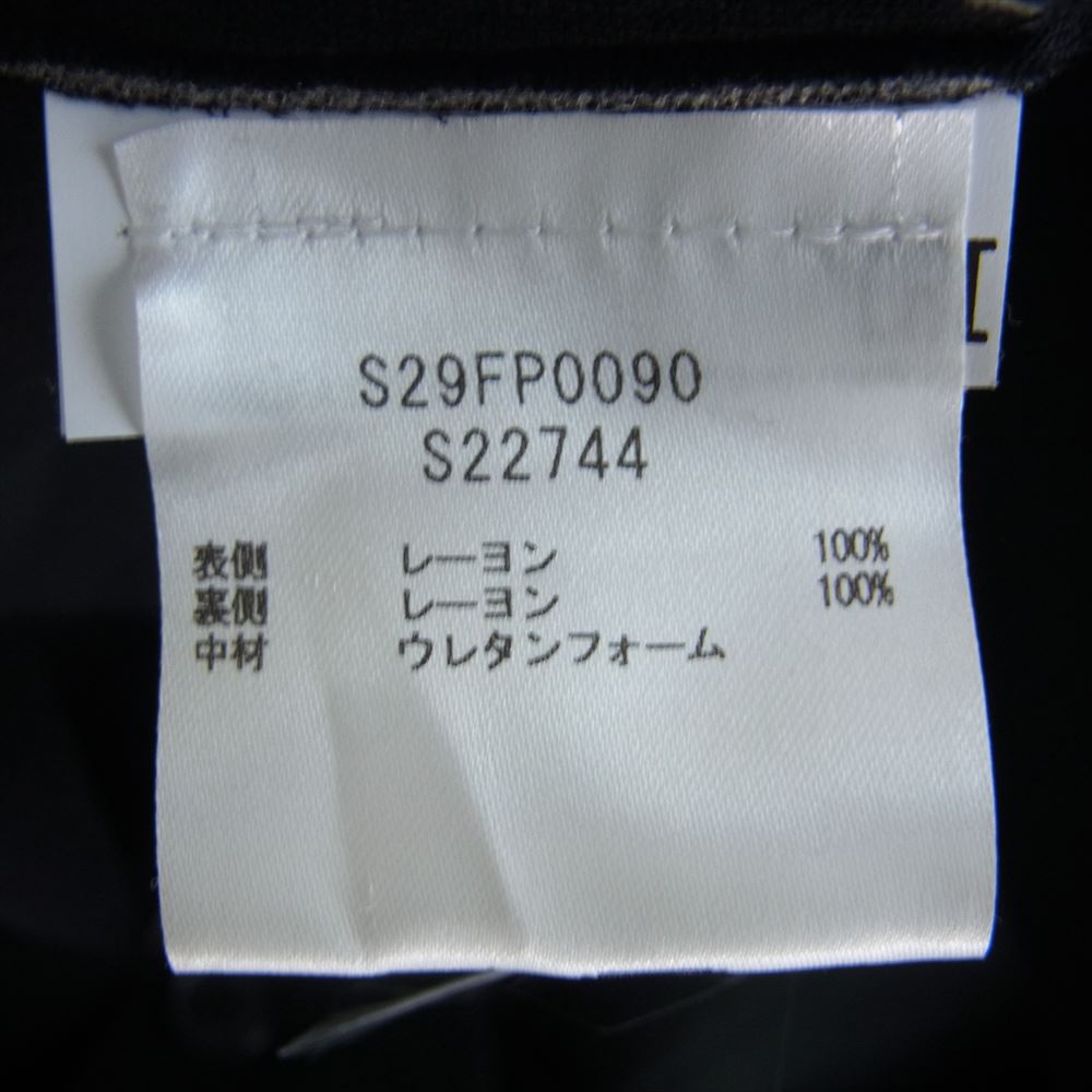 MAISON MARGIELA メゾンマルジェラ S29FP0090 白タグ ステッチデザイン ジャンプスーツ オールインワン ブラック系 38【中古】