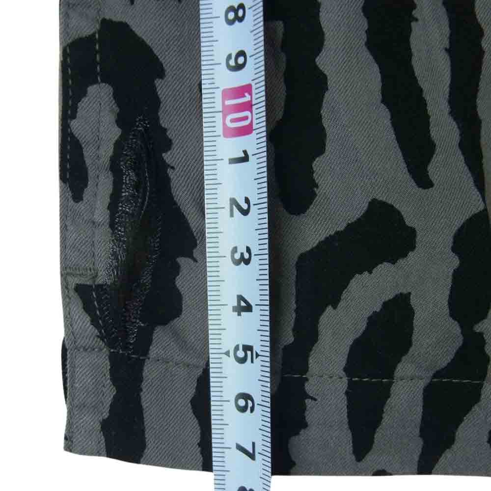 WACKO MARIA ワコマリア 22SS 22MND-WM001-77-012 MINEDENIM Hawaiian Shirt マインデニム オープンカラー レオパード 半袖 シャツ グレー系 ブラック系 1【中古】