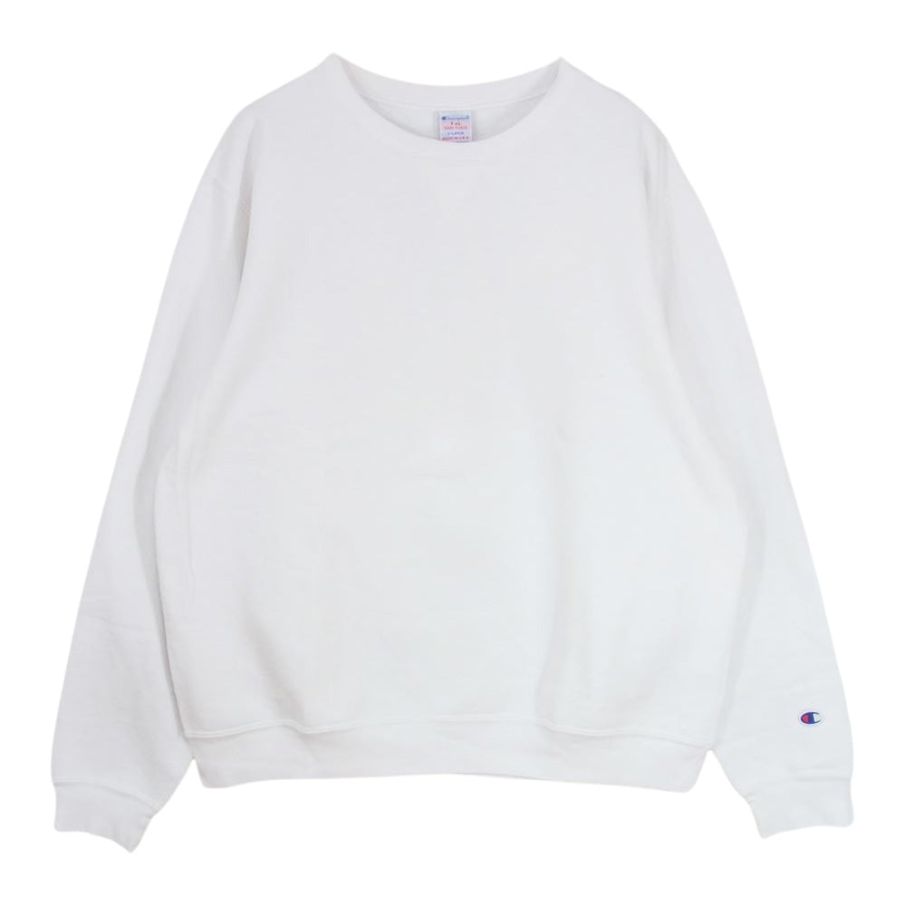 Champion チャンピオン テリー フリース スウェット クルーネック ホワイト系 XL【中古】