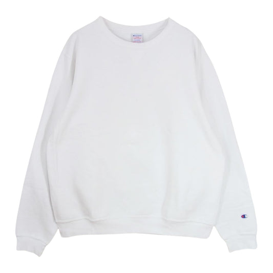 Champion チャンピオン テリー フリース スウェット クルーネック ホワイト系 XL【中古】
