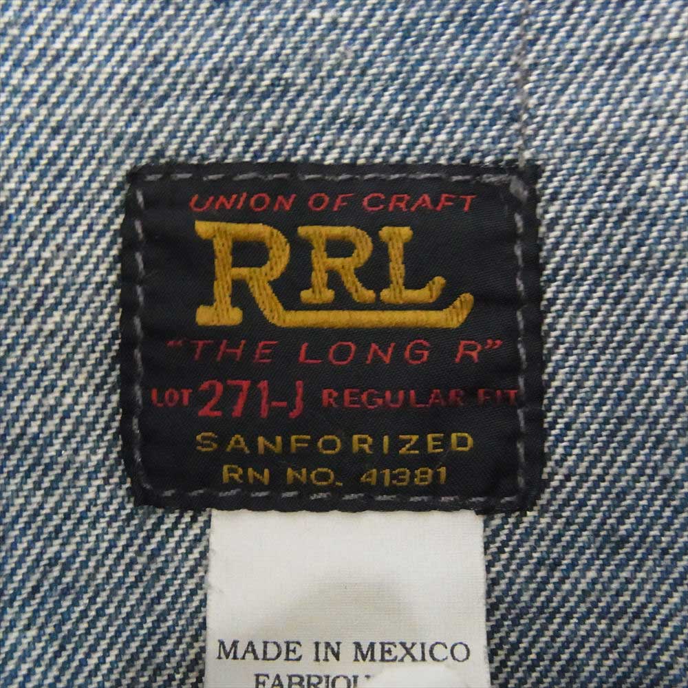 RRL ダブルアールエル 3rd サードタイプ デニムジャケット ブルー系 M【中古】