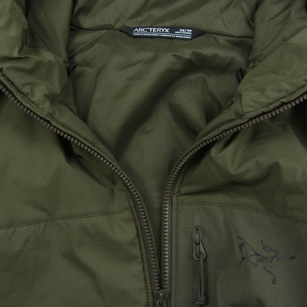 ARC'TERYX アークテリクス 21499-126082 LEAF ATOM HOODY LT GEN2 リーフ アトム フーディ ジャケット カーキ系 XS【極上美品】【中古】