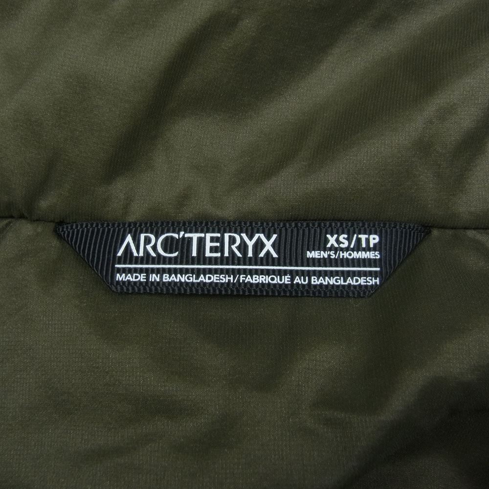 ARC'TERYX アークテリクス 21499-126082 LEAF ATOM HOODY LT GEN2 リーフ アトム フーディ ジャケット カーキ系 XS【極上美品】【中古】