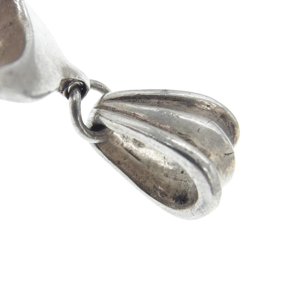 CRAZY PIG クレイジーピッグ スカルインザムーン ペンダント トップ ネックレス シルバー系【中古】