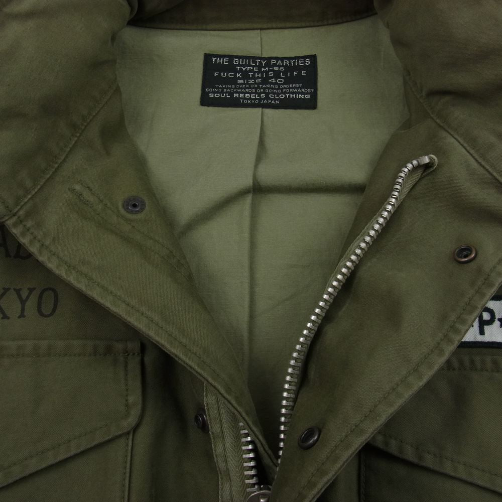 WACKO MARIA ワコマリア FUNK PARADISE TOKYO GPPT M-65 カーキ系 L【中古】