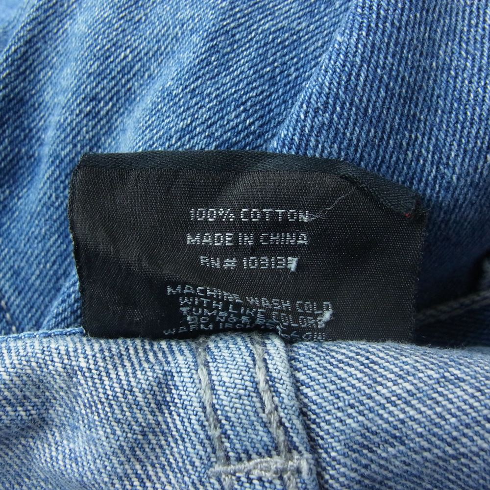 NBA 90s オールスター ワイド バギー デニム パンツ ロゴワッペン インディゴブルー系 38【中古】