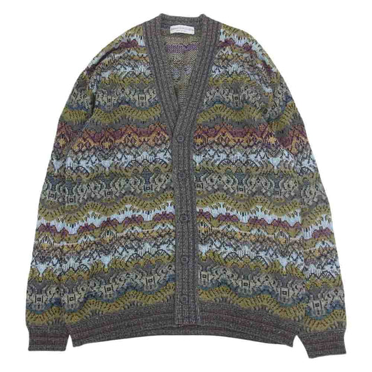 ファンタジーディセッティンヴレ Vネック 総柄 カーディガン マルチカラー系 50【中古】