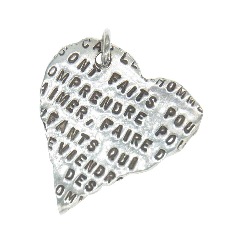 SERGE THORAVAL セルジュトラヴァル poemes d'amour 愛の詩集 ペンダントトップ シルバー系【中古】