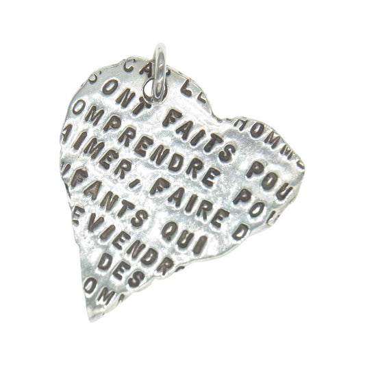 SERGE THORAVAL セルジュトラヴァル poemes d'amour 愛の詩集 ペンダントトップ シルバー系【中古】
